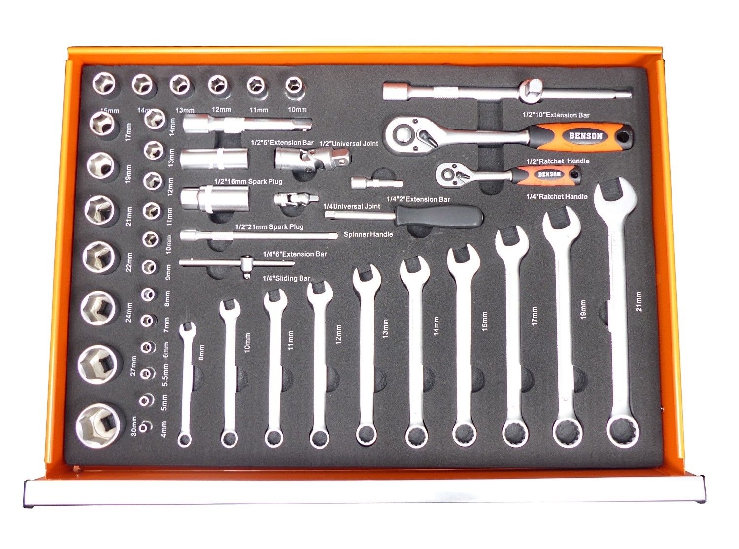 Gereedschaptrolley, gevuld