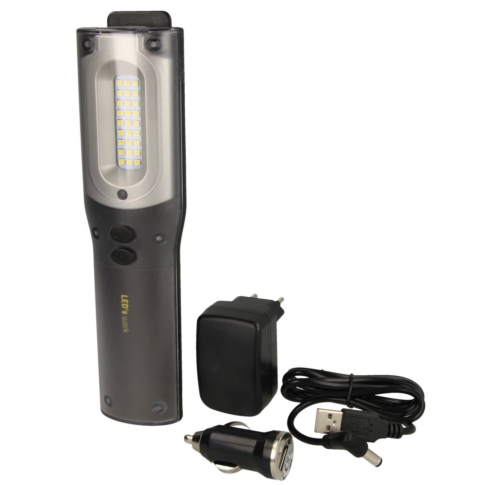 Werk-/looplamp  1000Lm, oplaadbaar.