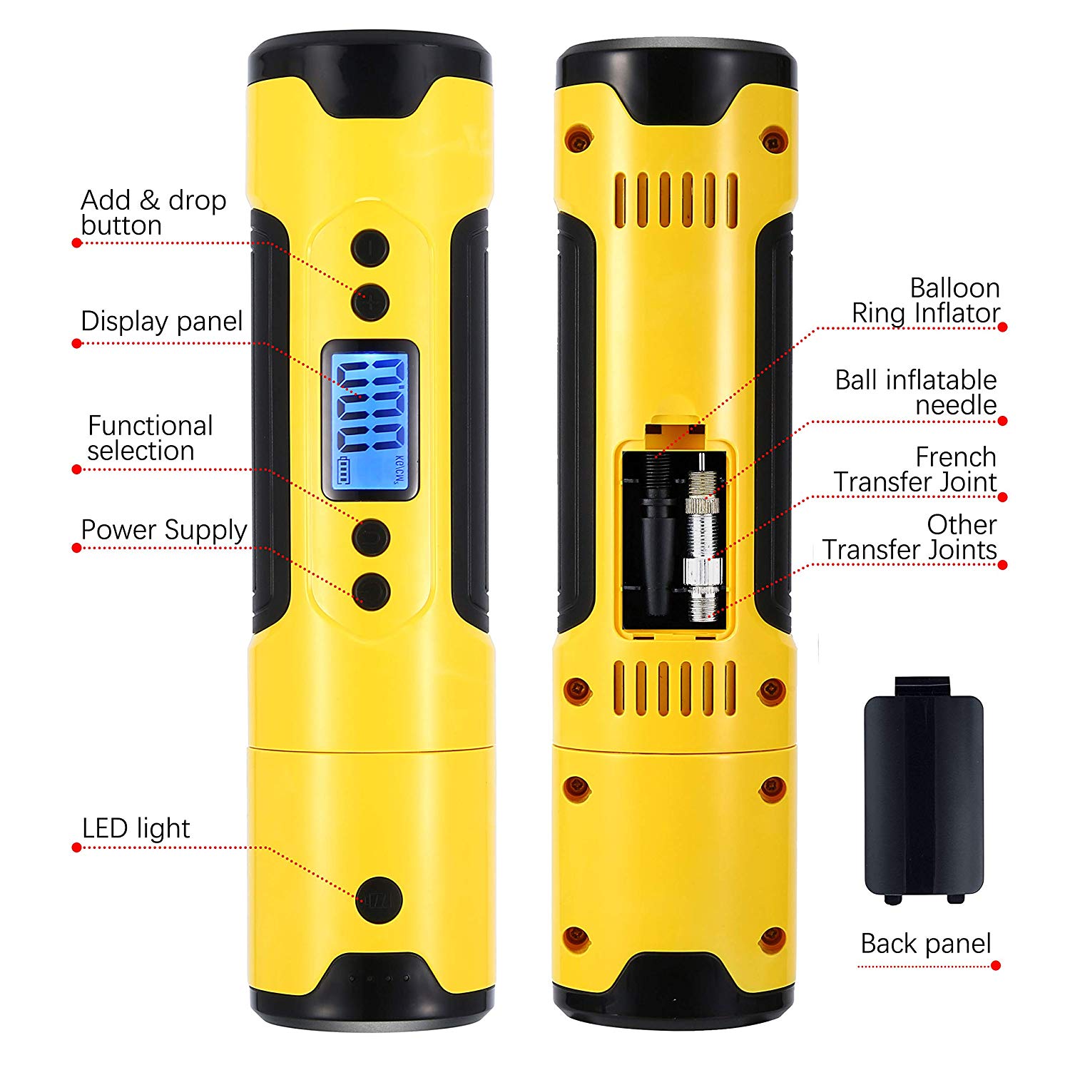 Oplaadbare minicompressor